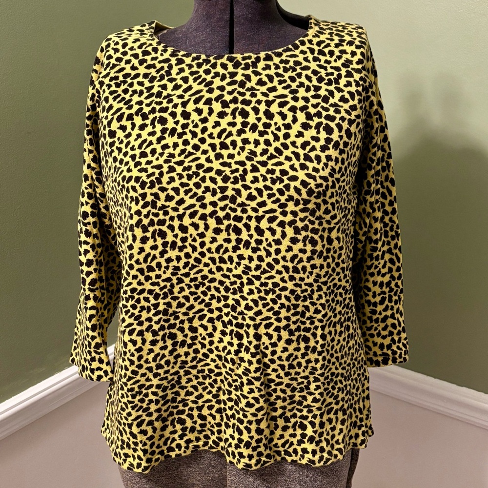 💚Windridge Cheryl Nash💚 Animal Print Sweater